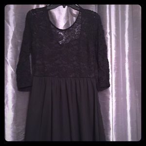 Black Lacey dress with now on the back