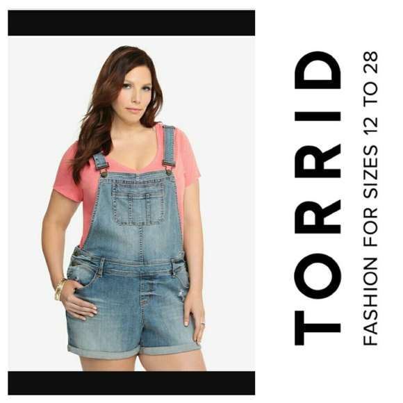 torrid overalls shorts