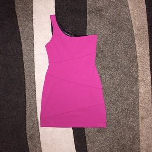 Zara -  Pink one shoulder bodycon dress (M)