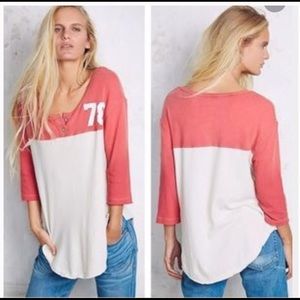 Free People Baseball Shirt