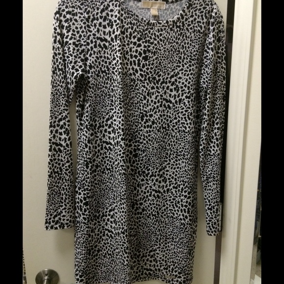 Michael Michael Kors black and white leopard dress
