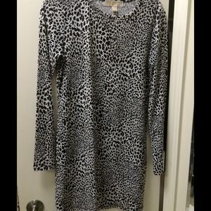 Michael Michael Kors black and white leopard dress