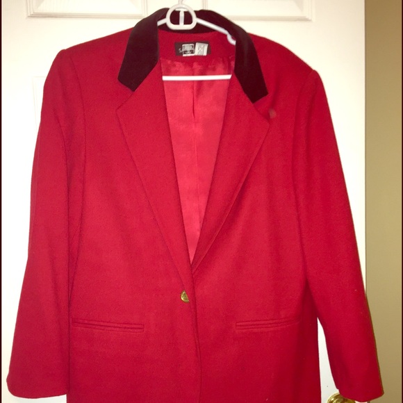 Vintage Red Wool Jacket