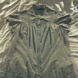 Short-Sleeve Collared Button-Down