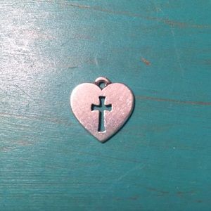 James Avery Heart Cross Charm