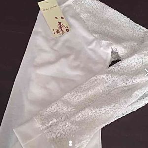 Sequin sleeved shirt