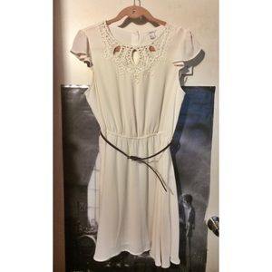 White Dress with Belt