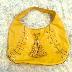Yellow Leather Michael Kors Purse