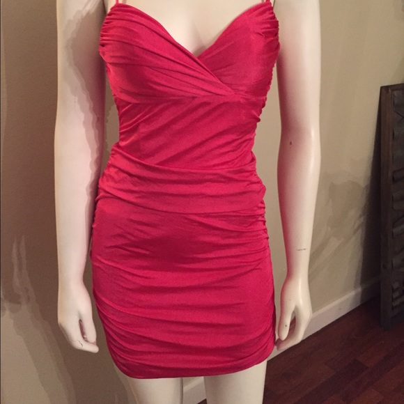 Hot pink dress