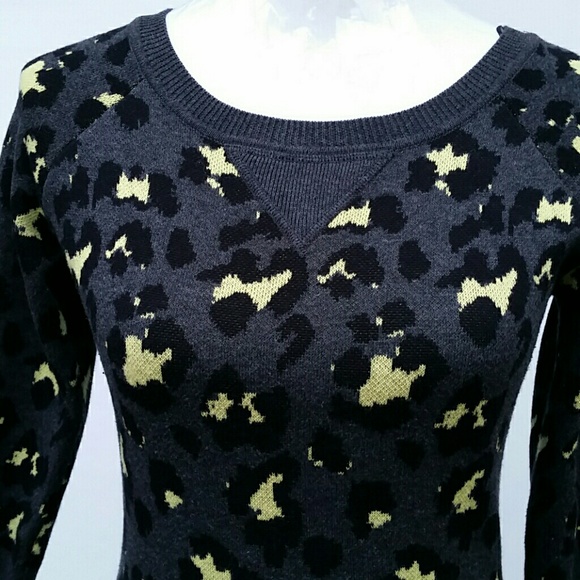 Animal Print Sweater Dress - Picture 2 of 3