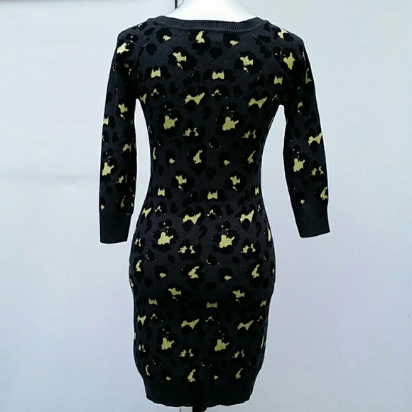 Animal Print Sweater Dress - Picture 3 of 3