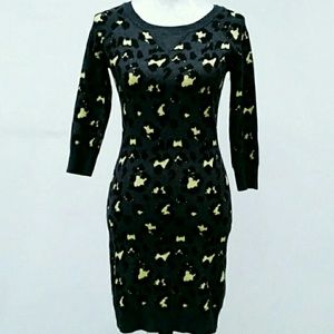 Animal Print Sweater Dress