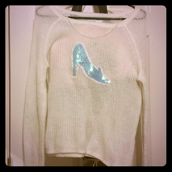 Cinderella slipper sweater