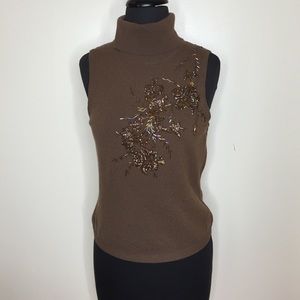 ❌❌SOLD❌❌ VivreSleevelessTurtleneck. 100%Cashmere.