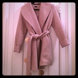 Baby Pink Wrap Coat