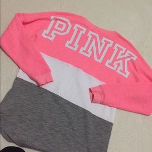 Vs varsity crew pink