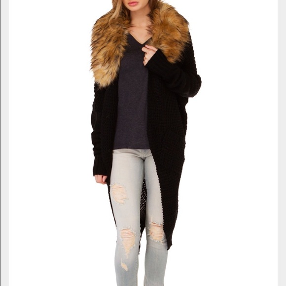 Akira Fur Cardigan