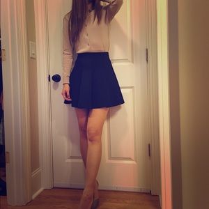 Topshop black skater skirt, size 2, almost new