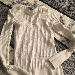 Express Sweater White close to cream color