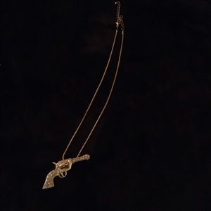 Rhinestone gun necklace.  SALE !!!!!!