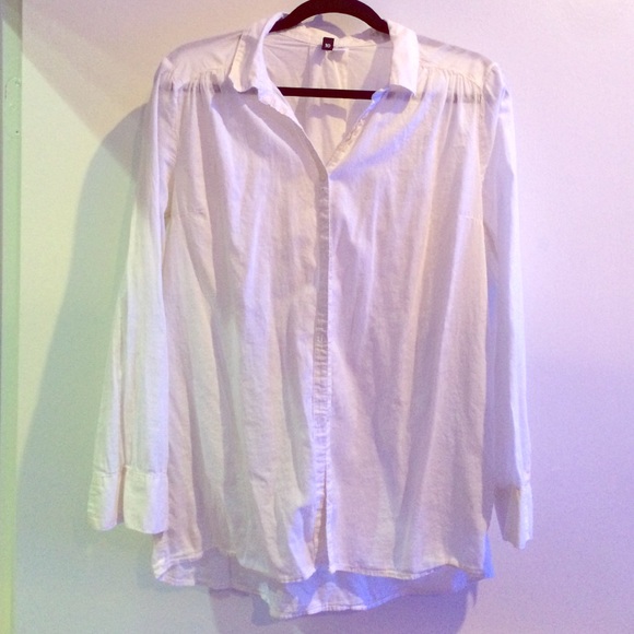 Divided H&M Basic White Button Up