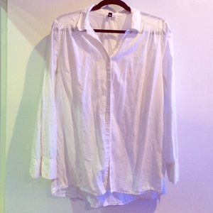 Divided H&M Basic White Button Up
