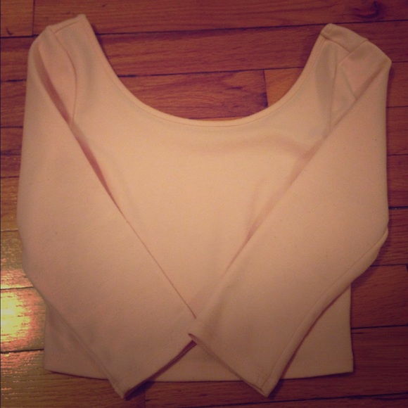 Tobi pink scoop neck crop top