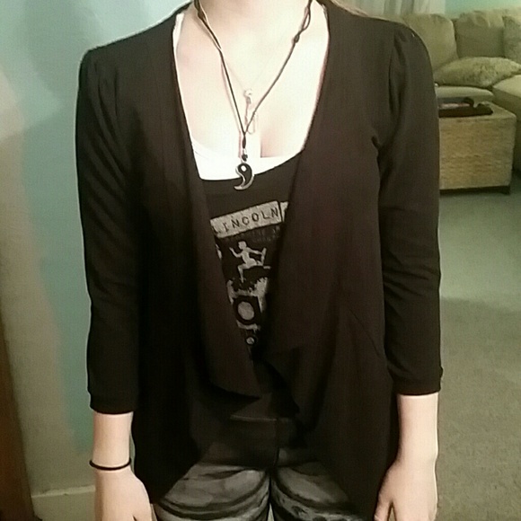 Black Fossil Cardigan