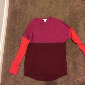 Color block sweater