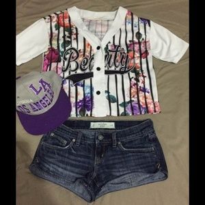 "beauty" cropped jersey