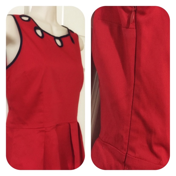 ⚡️NWOT⚡️AMELIA Keyhole Neckline Fit & Flare Dress - Picture 3 of 3