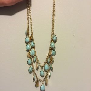 Double layer turquoise necklace!