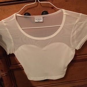 L.A. hearts crop top