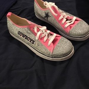 Dallas Cowboy Glitter Sneakers