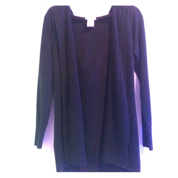 Sweet Romeo Basic Hooded Black Cardigan.