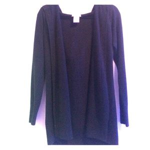 Sweet Romeo Basic Hooded Black Cardigan.