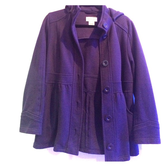 Purple Coat, Sweatshirt material. Size Medium.