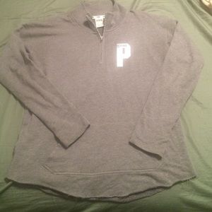 Love PINK pullover with collared zipper.