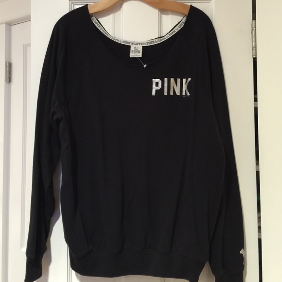 ✨Sold✨NWOT black PINK crew sweatshirt