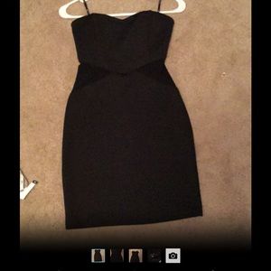 Little black strapless dress