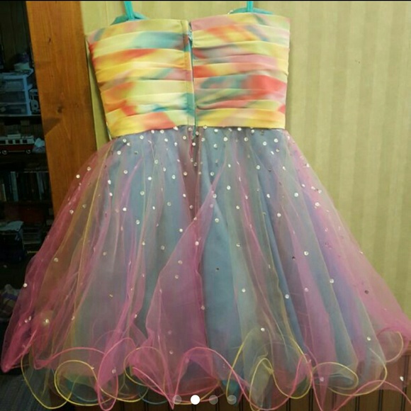 Colorful prom dress! - Picture 2 of 4