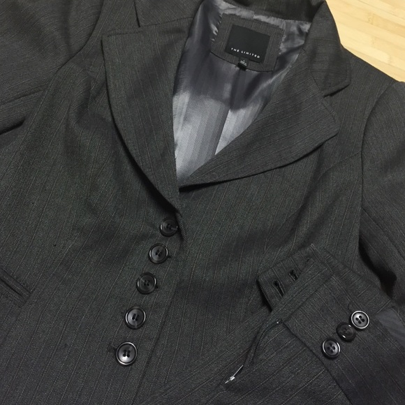 The limited pin stripe pant suit