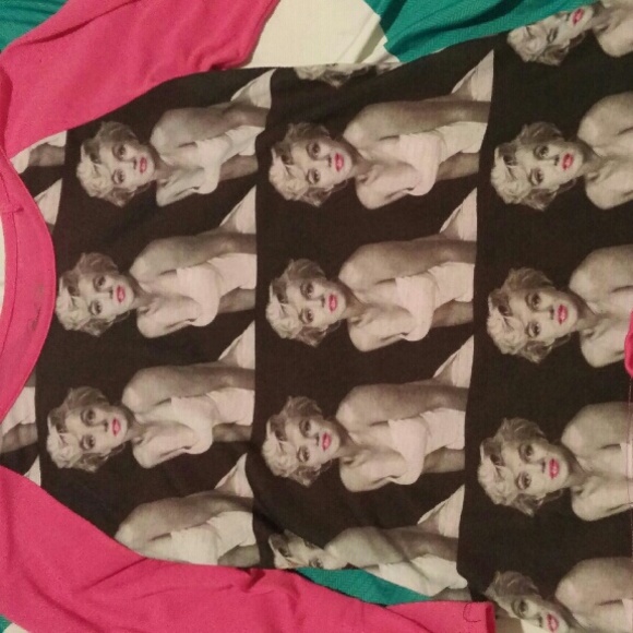 Marilyn Monroe 3/4 sleeve tshirt