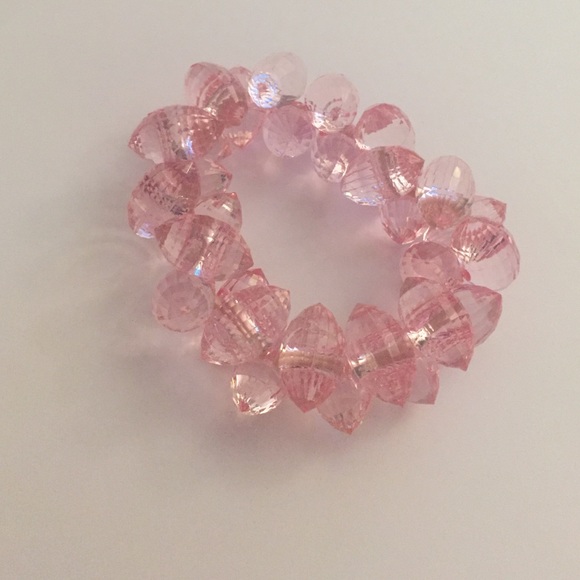 Jumbo pink crystal bracelet