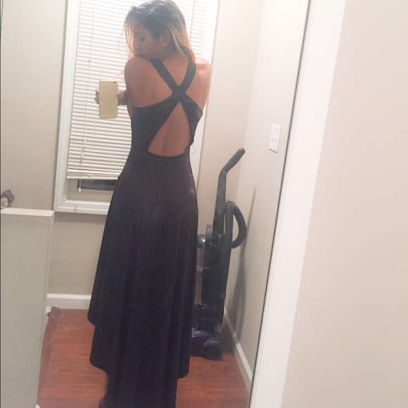 Criss cross short and long dress