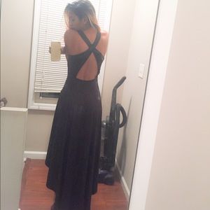 Criss cross short and long dress