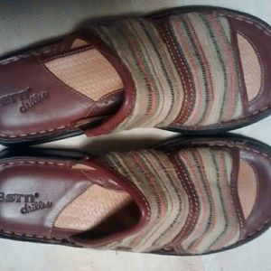 BORN SERAPE STRIPED DRILLES, SIZE 9 M/W