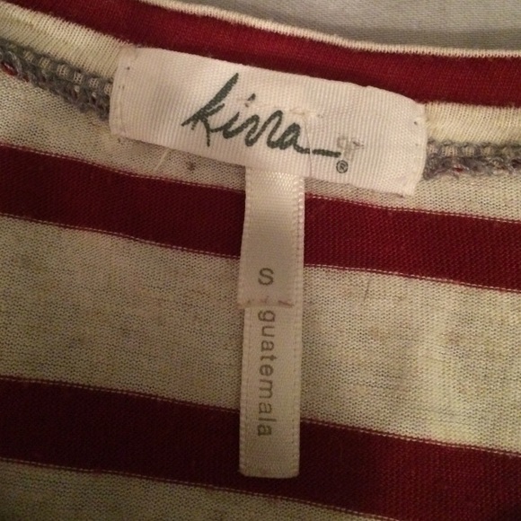 ❤️Red and white striped shirt. S❤️ - Picture 2 of 3