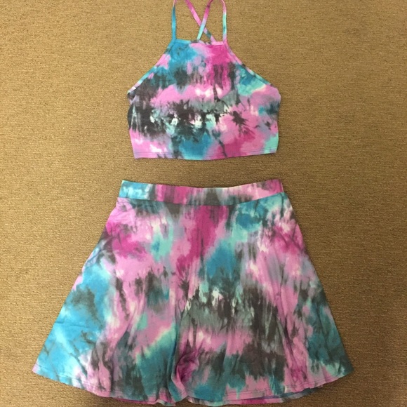 Charlotte Russe skater skirt set