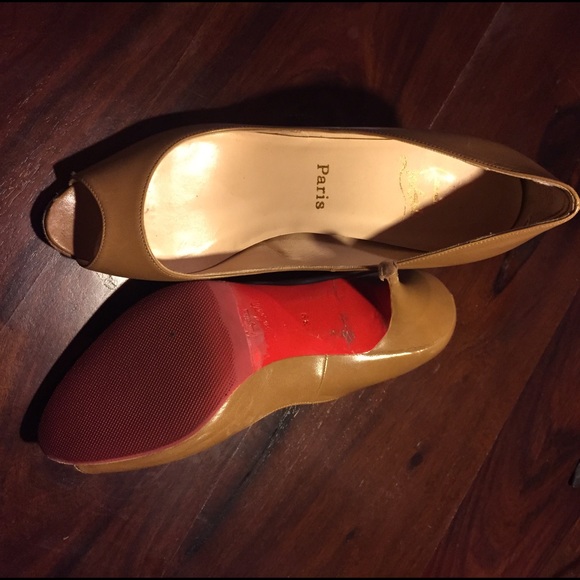 Christian Louboutin peep toe pumps